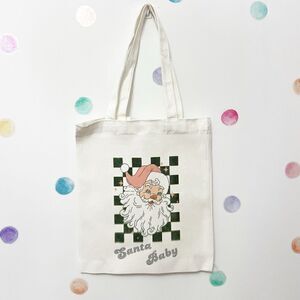 Vintage Santa Canvas tote bag